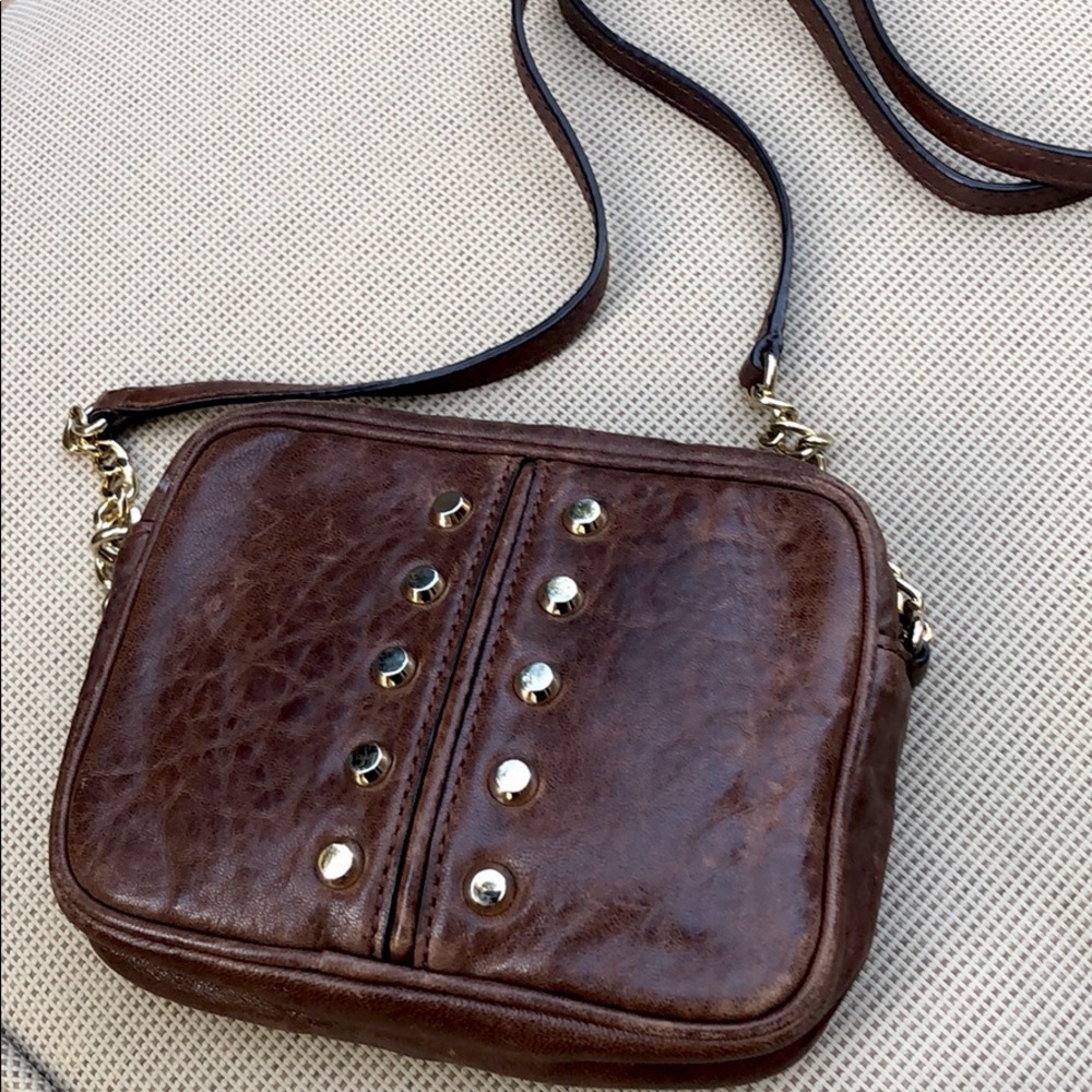 MICHAEL KORS Mini Pleather Studded Crossbody Bag